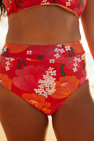 Women's High Waisted Bottoms in Rosita Floral