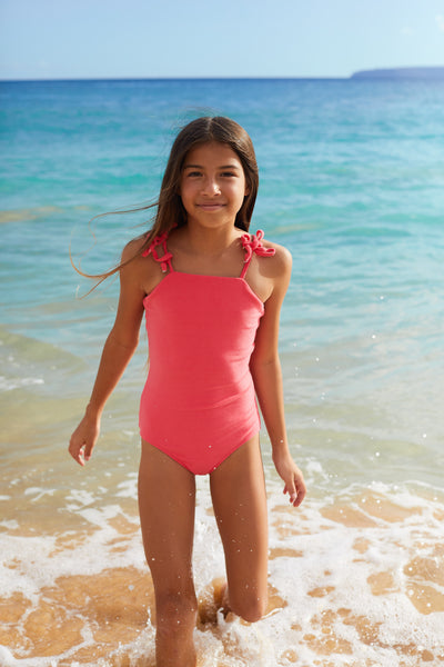 Bowie One Piece in Flamingo Terry