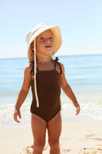 Bowie One Piece in Otter Brown Terry