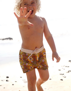 boys floral board shorts sizes 3 months to 10 years old. 